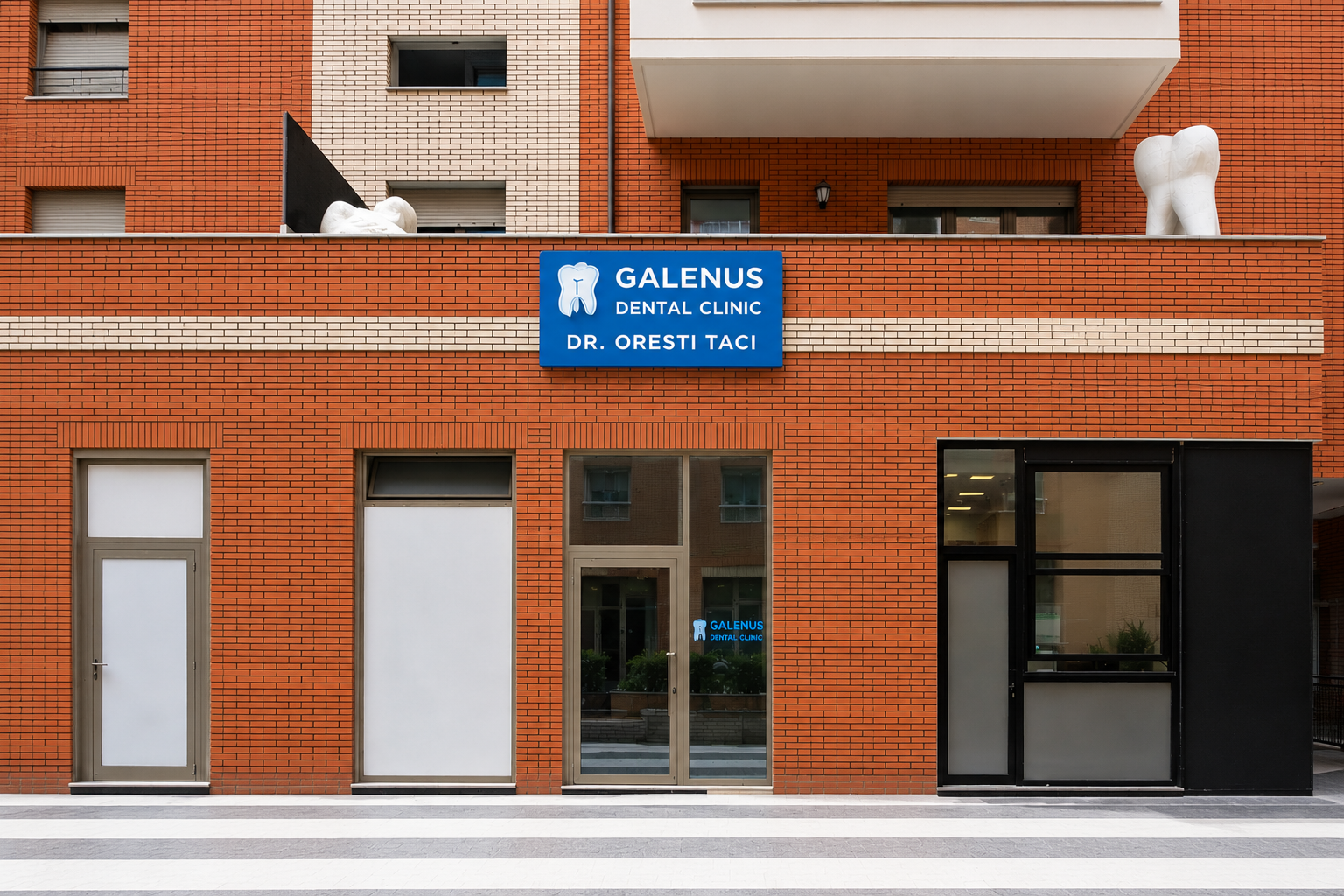 Ingresso di Galenus Dental Clinic a Tirana